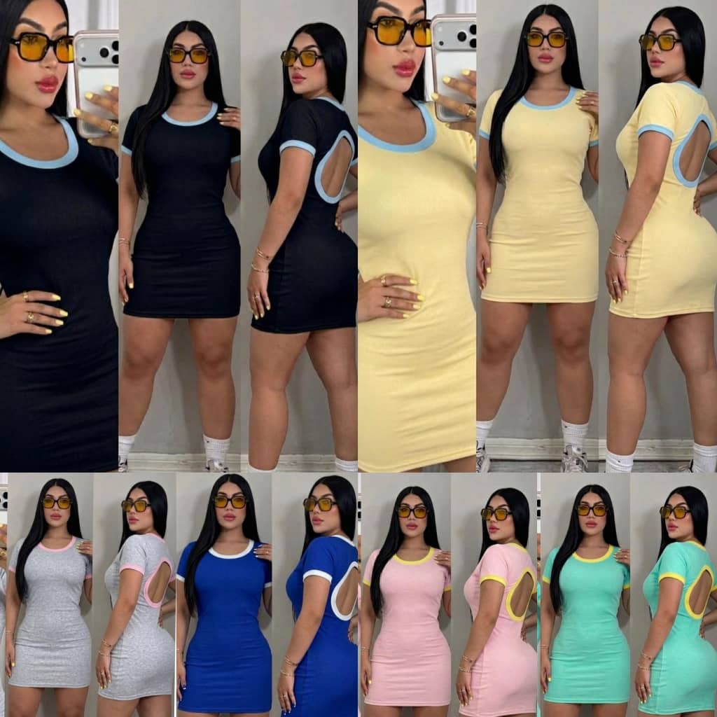 Vestido bicolor 