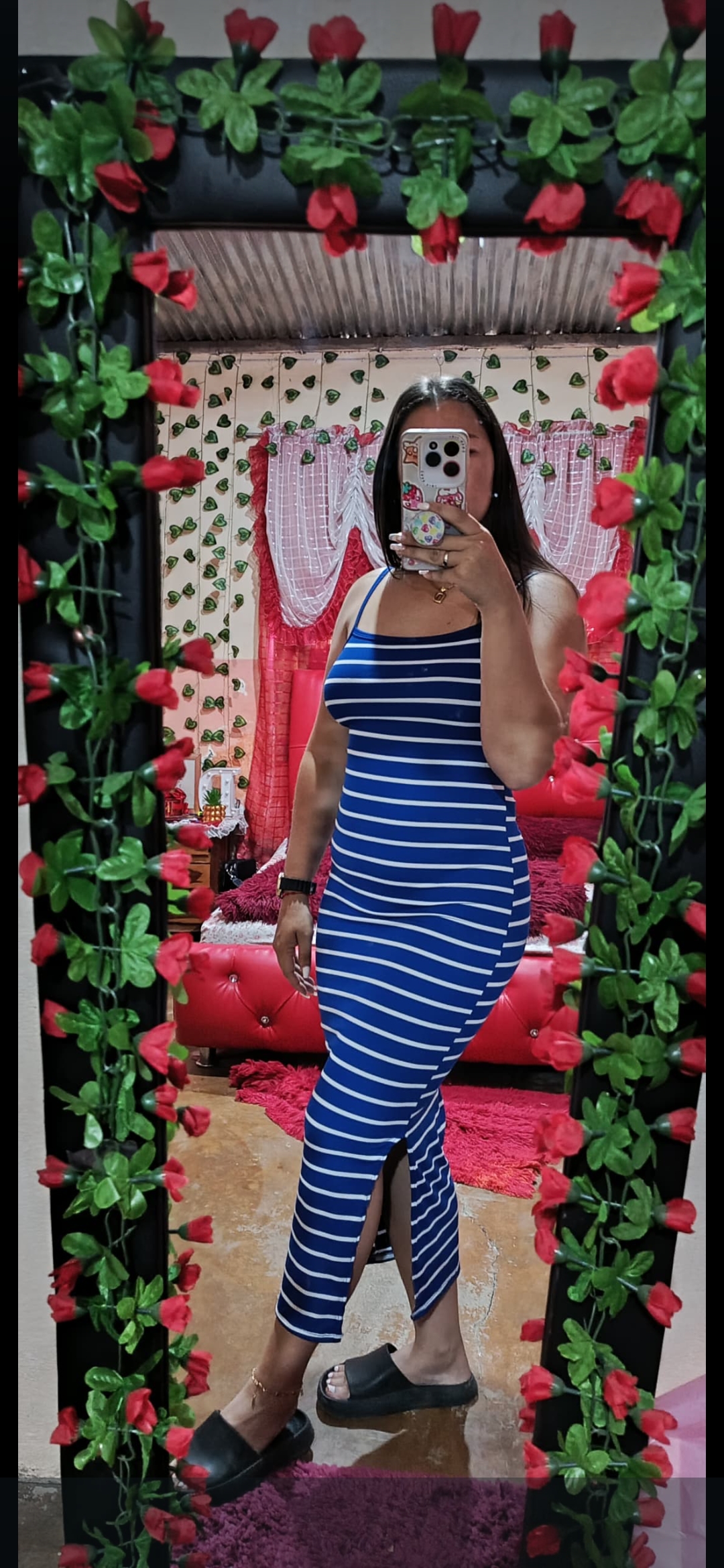 Vestido en tela rib