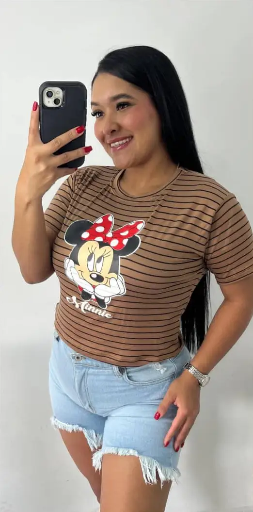 Blusas en piel durazno