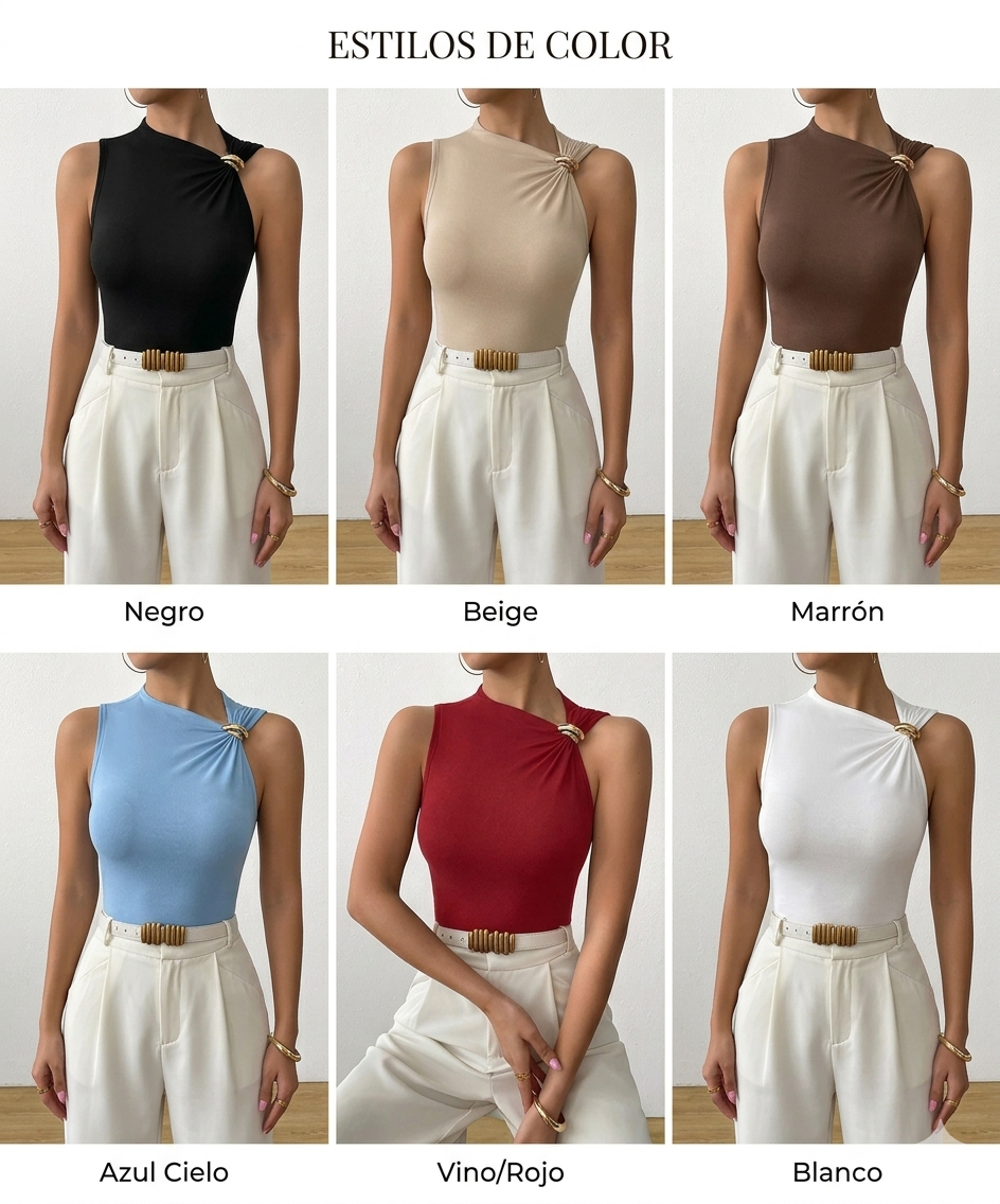 Blusas hebilla piel durazno 
