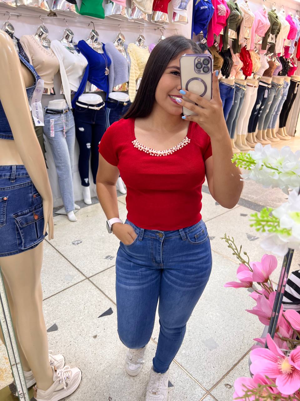 Blusa tejida