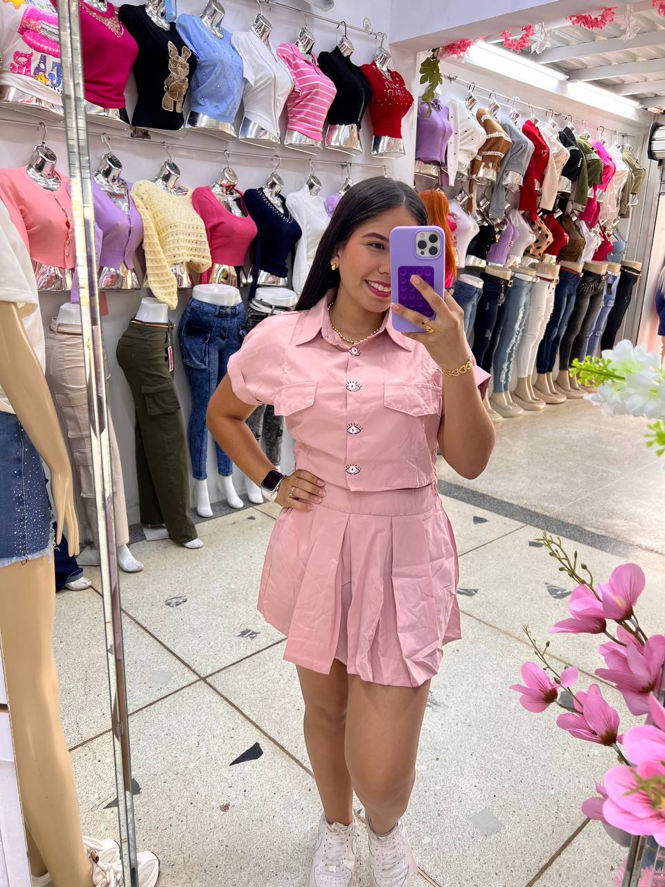 Conjunto importado de falda short