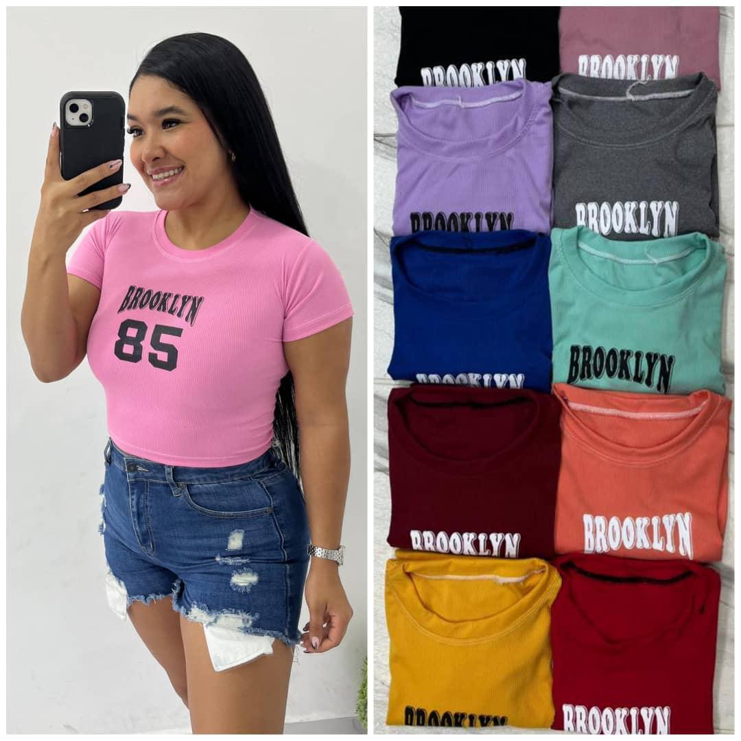 Blusa tela rib