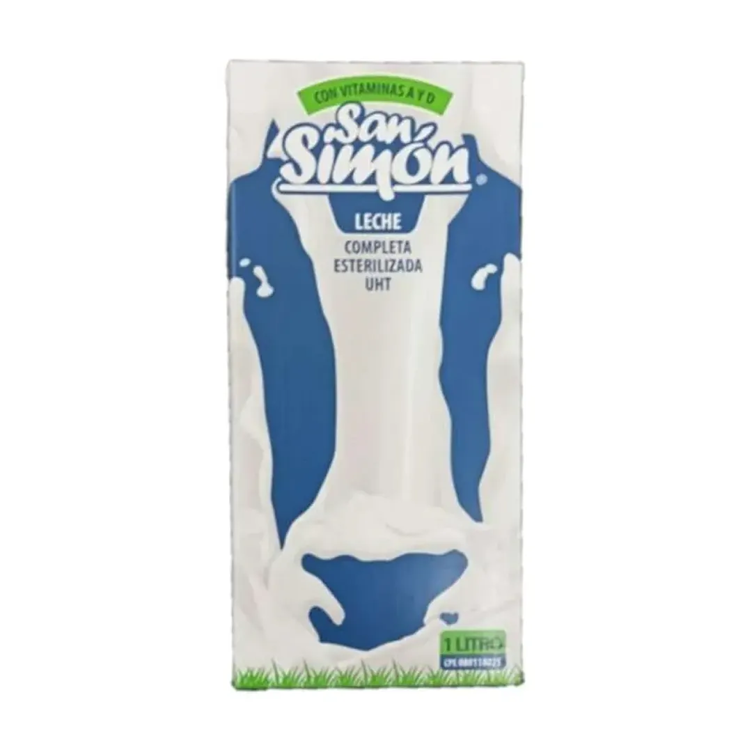 Leche Completa Esterilizada San Simón 1L
