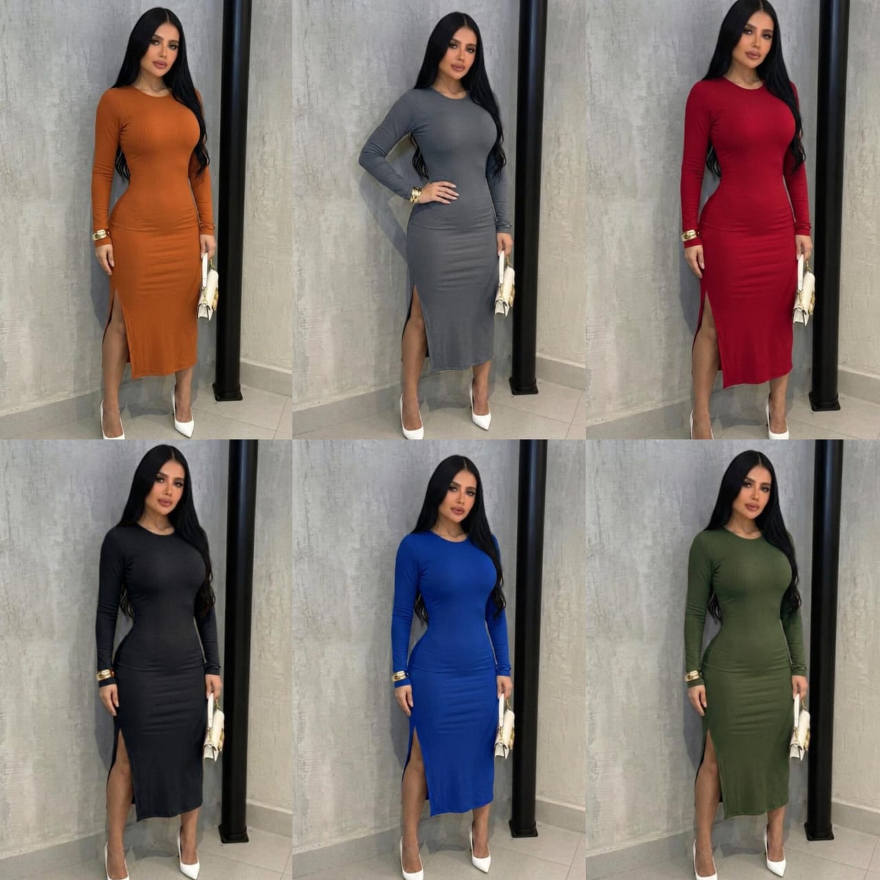 Vestidos manga larga