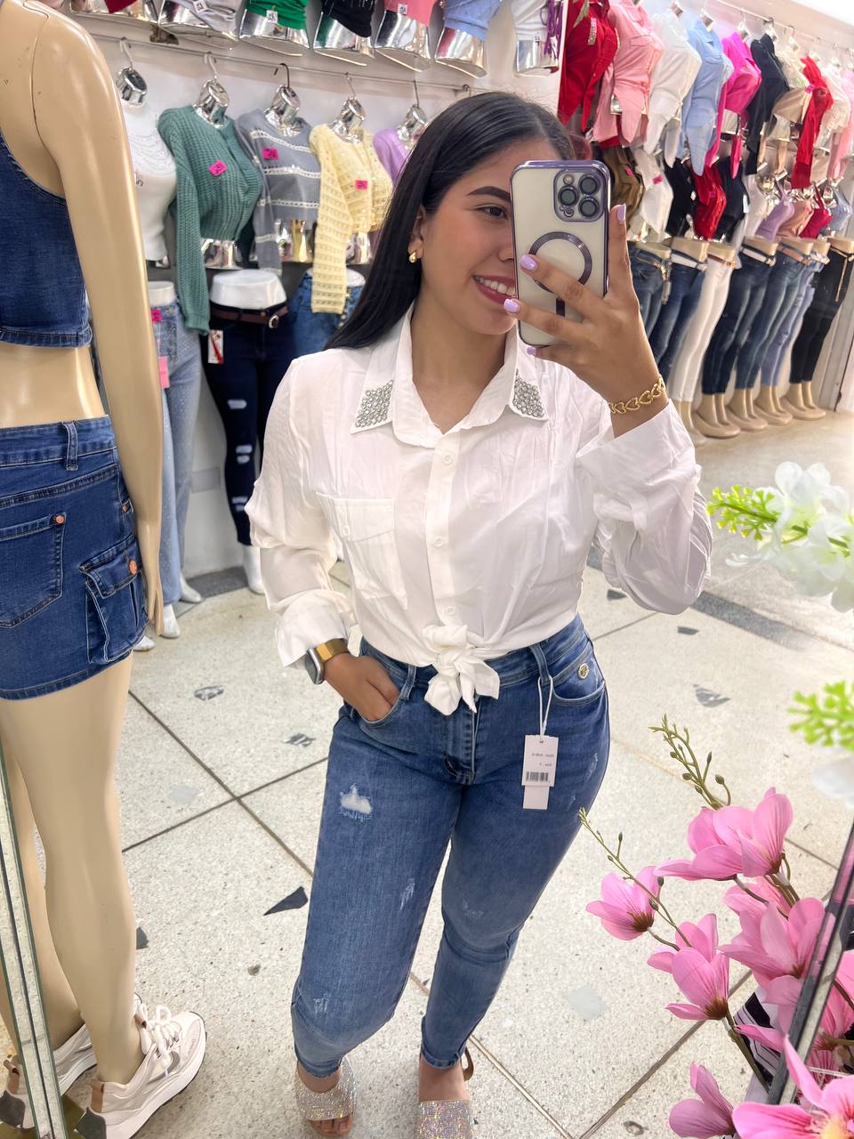 Camisas vestir larga manga larga 