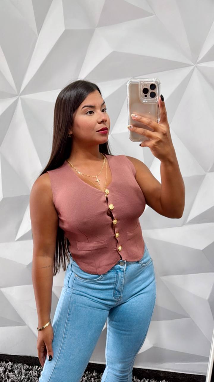 Chaleco tejido