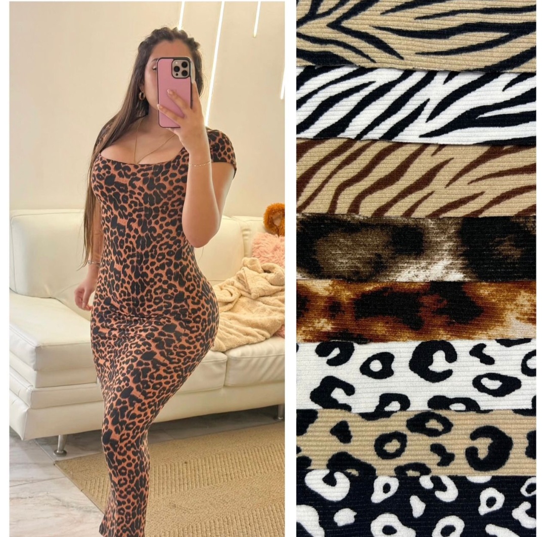 Vestido animal print