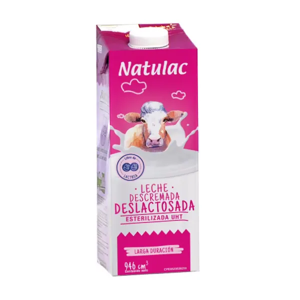 Leche Deslactosada Natulac 1L